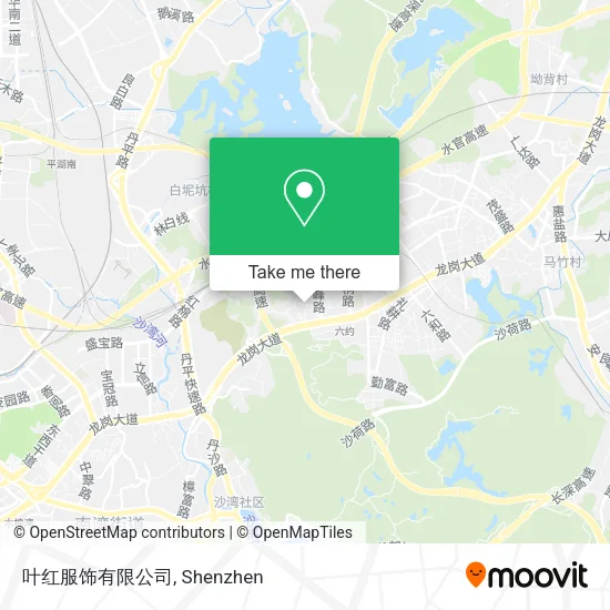 叶红服饰有限公司 map