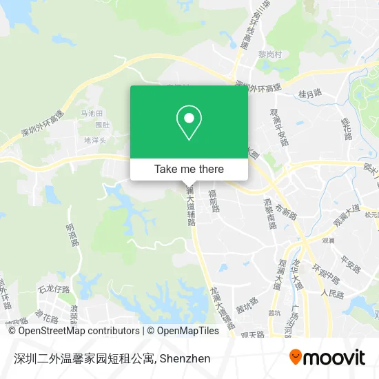 深圳二外温馨家园短租公寓 map