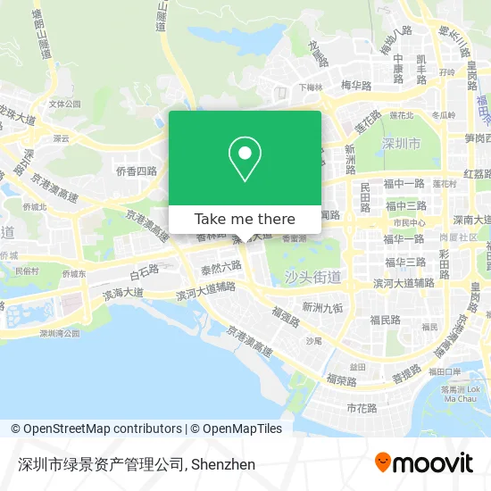 深圳市绿景资产管理公司 map