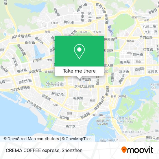 CREMA COFFEE express map