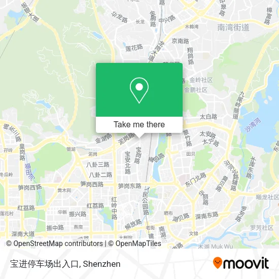 宝进停车场出入口 map