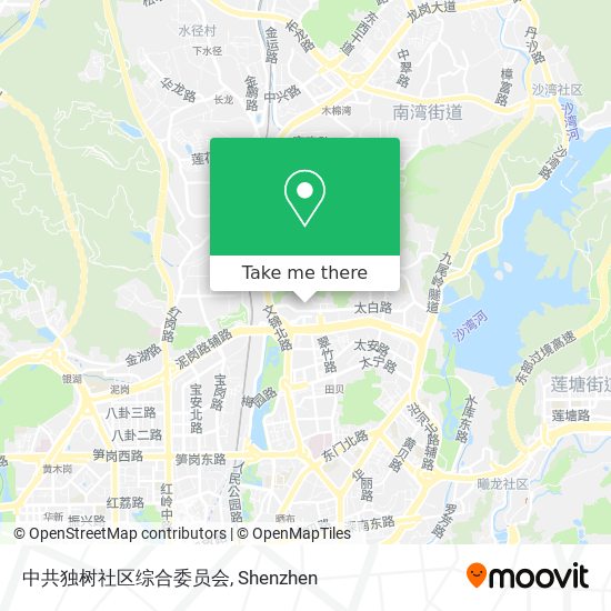 中共独树社区综合委员会 map