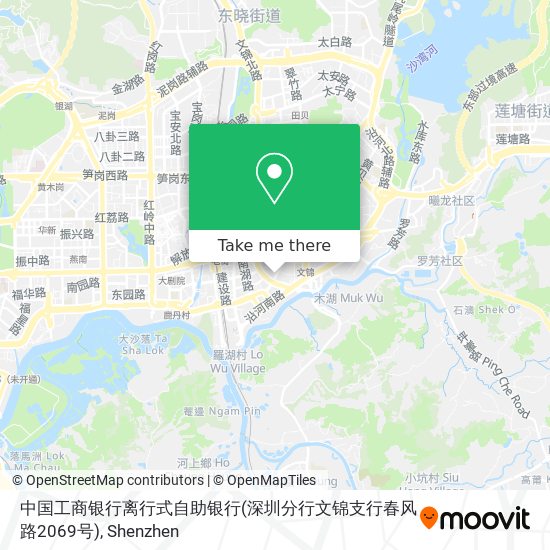 中国工商银行离行式自助银行(深圳分行文锦支行春风路2069号) map