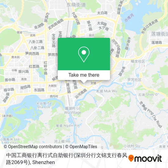 中国工商银行离行式自助银行(深圳分行文锦支行春风路2069号) map