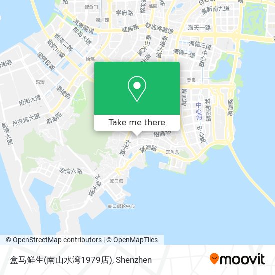 盒马鲜生(南山水湾1979店) map