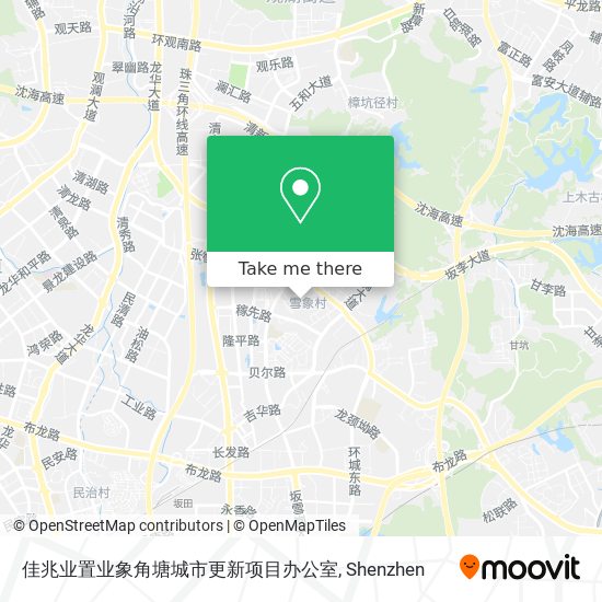 佳兆业置业象角塘城市更新项目办公室 map
