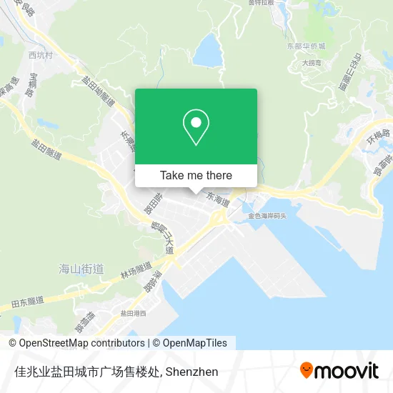 佳兆业盐田城市广场售楼处 map