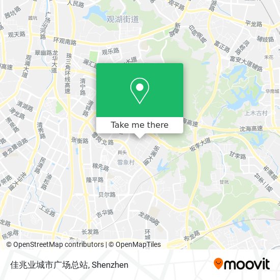 佳兆业城市广场总站 map