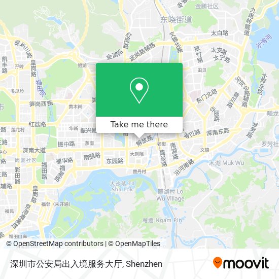 深圳市公安局出入境服务大厅 map