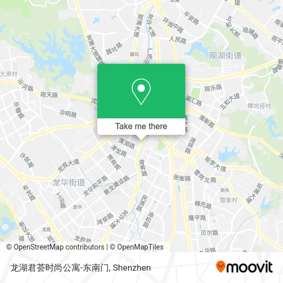 龙湖君荟时尚公寓-东南门 map