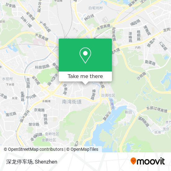 深龙停车场 map