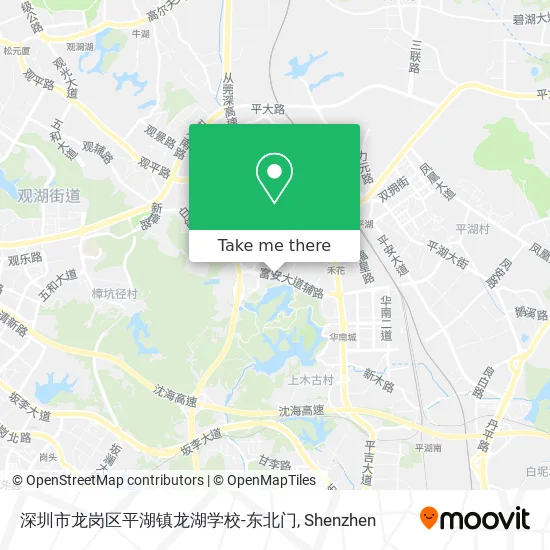 深圳市龙岗区平湖镇龙湖学校-东北门 map