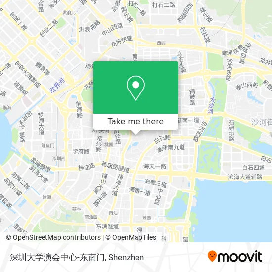深圳大学演会中心-东南门 map