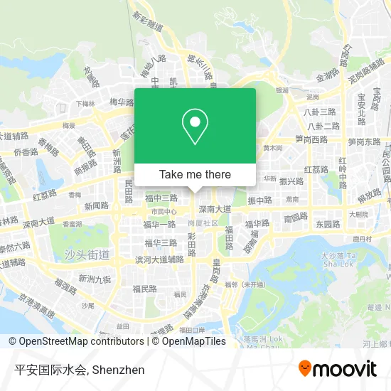 平安国际水会 map