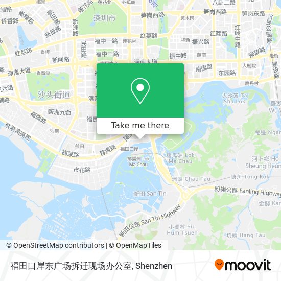 福田口岸东广场拆迁现场办公室 map
