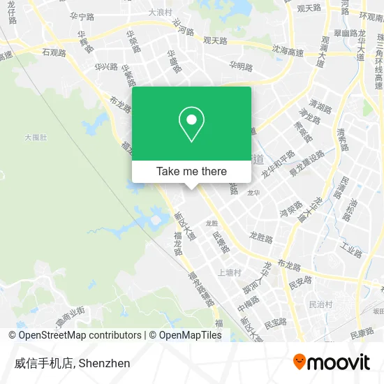 威信手机店 map