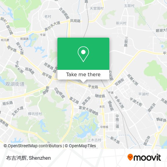 布吉鸿辉 map