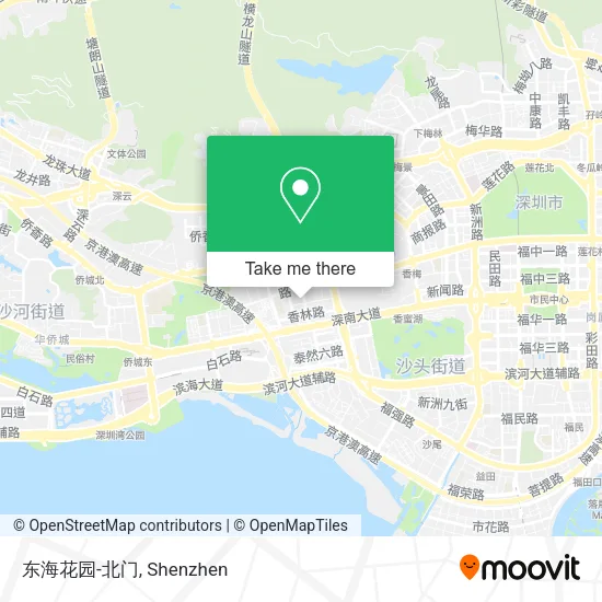 东海花园-北门 map