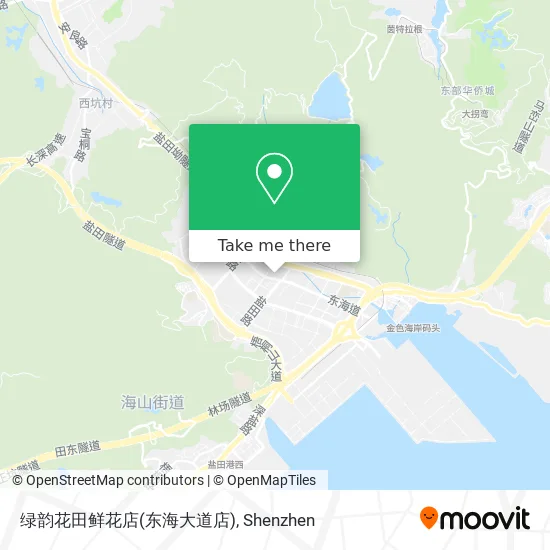 绿韵花田鲜花店(东海大道店) map