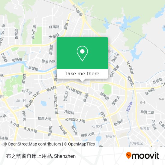 布之韵窗帘床上用品 map