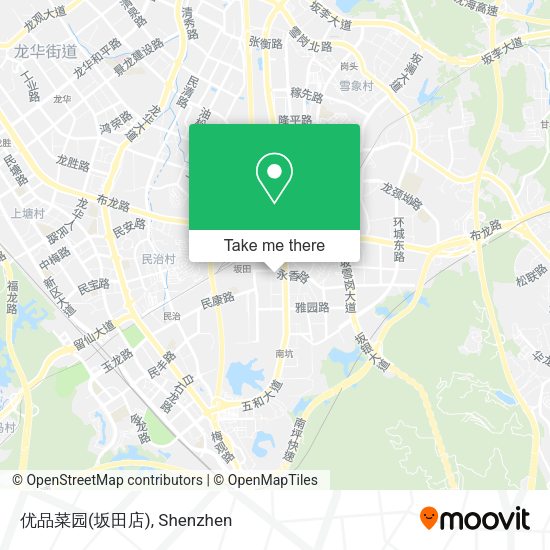 优品菜园(坂田店) map