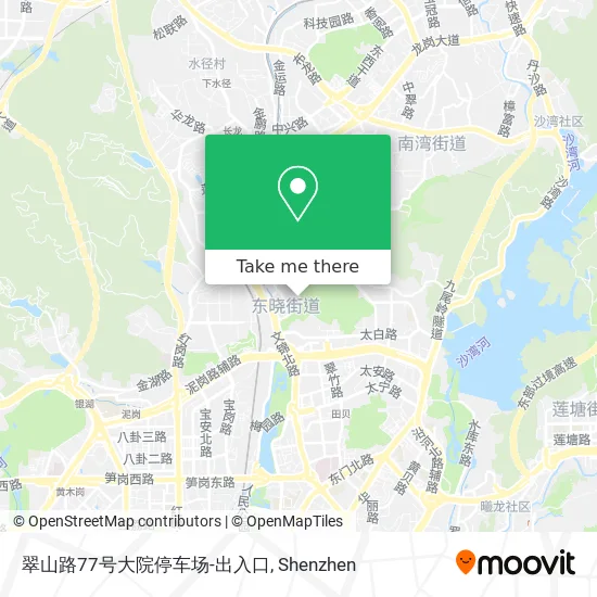 翠山路77号大院停车场-出入口 map