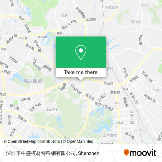 深圳市中盛模材特殊钢有限公司 map