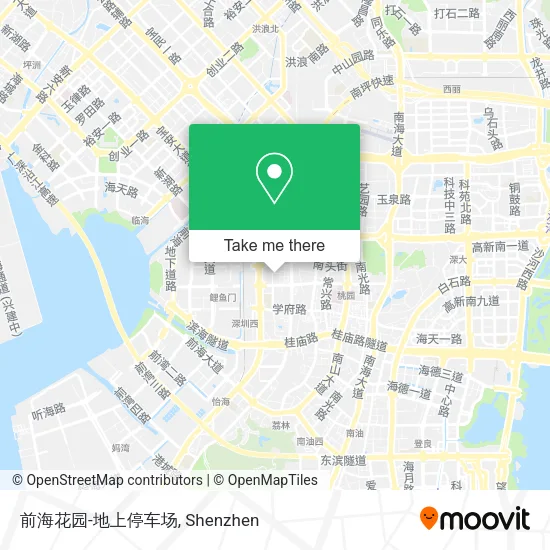 前海花园-地上停车场 map