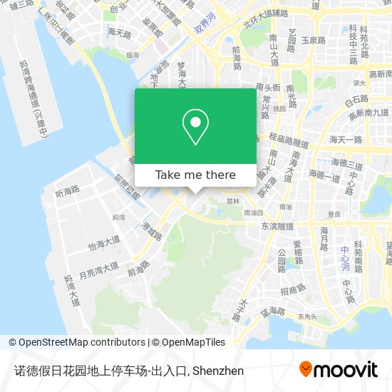 诺德假日花园地上停车场-出入口 map