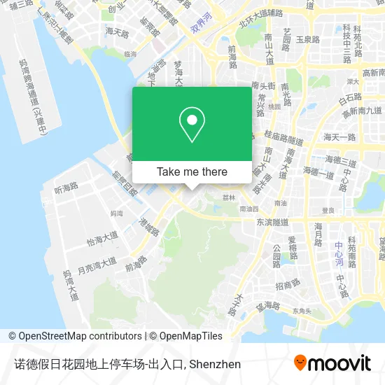 诺德假日花园地上停车场-出入口 map