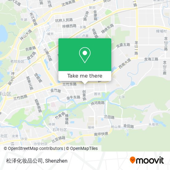 松泽化妆品公司 map