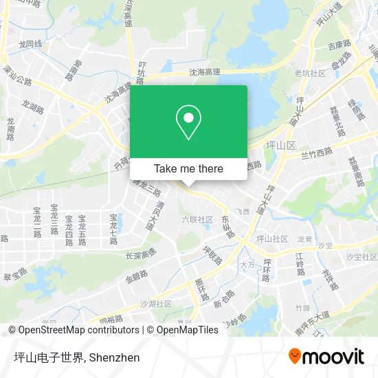 坪山电子世界 map