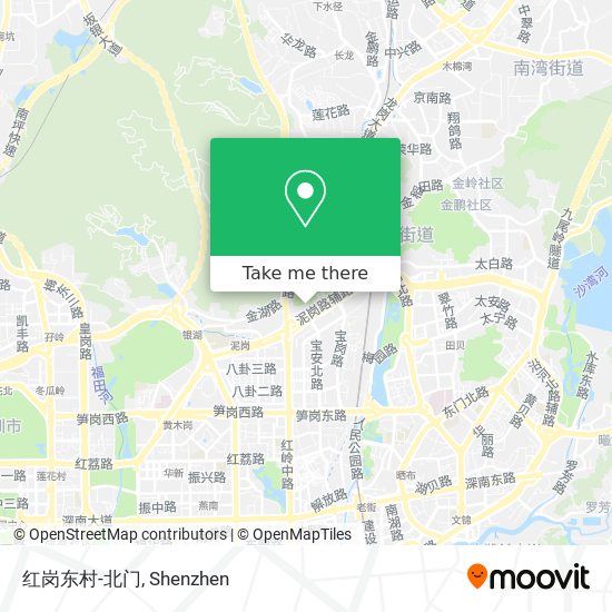 红岗东村-北门 map