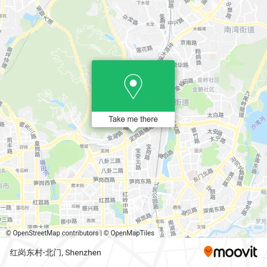 红岗东村-北门 map