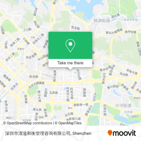 深圳市清溢和衡管理咨询有限公司 map