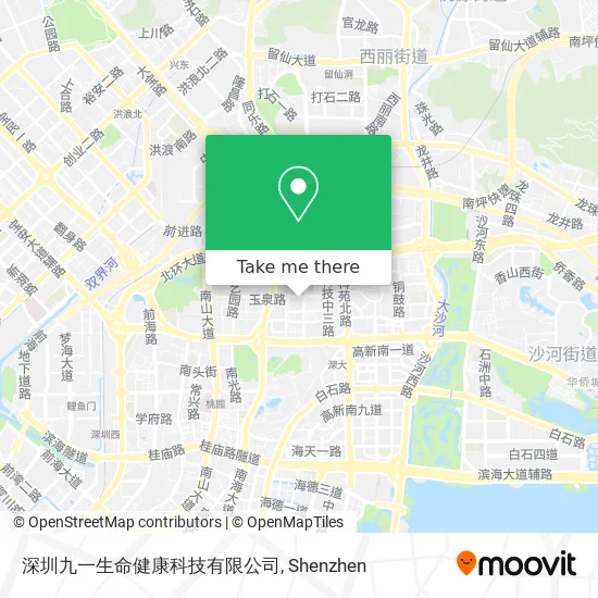 深圳九一生命健康科技有限公司 map