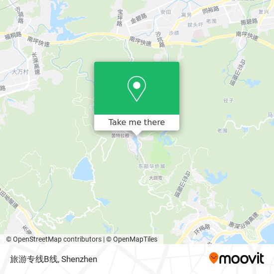 旅游专线B线 map