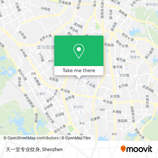 天一堂专业纹身 map