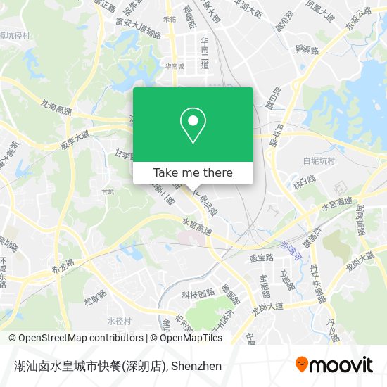 潮汕卤水皇城市快餐(深朗店) map