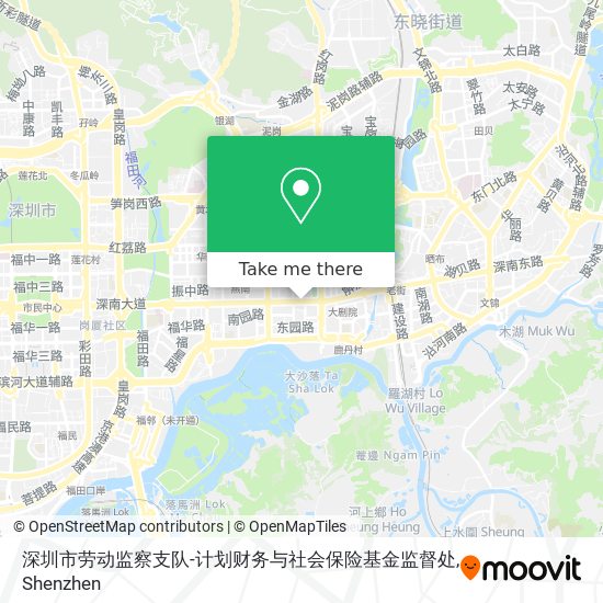 深圳市劳动监察支队-计划财务与社会保险基金监督处 map