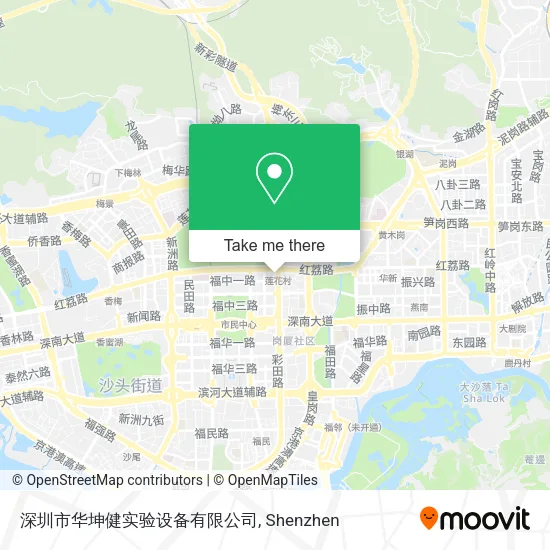深圳市华坤健实验设备有限公司 map