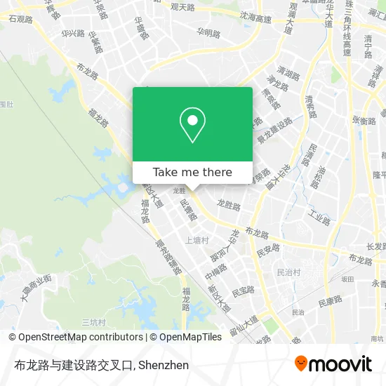 布龙路与建设路交叉口 map