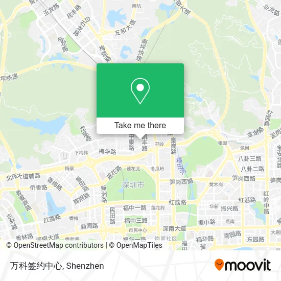 万科签约中心 map