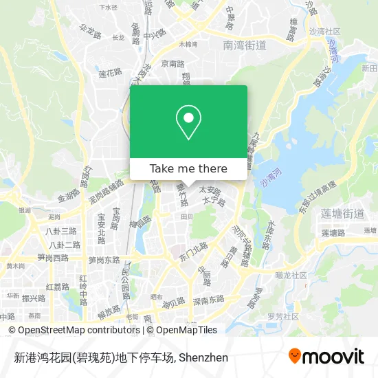 新港鸿花园(碧瑰苑)地下停车场 map
