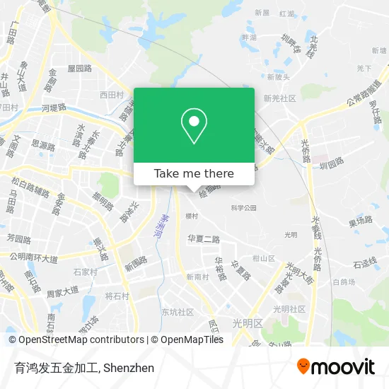 育鸿发五金加工 map