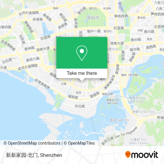 新新家园-北门 map