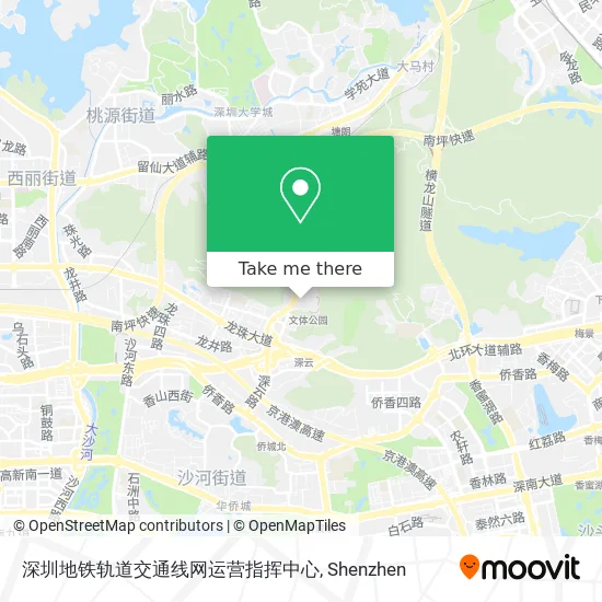 深圳地铁轨道交通线网运营指挥中心 map