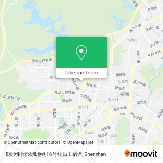 朗坤集团深圳地铁16号线员工宿舍 map