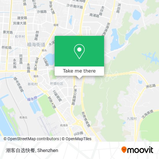 潮客自选快餐 map