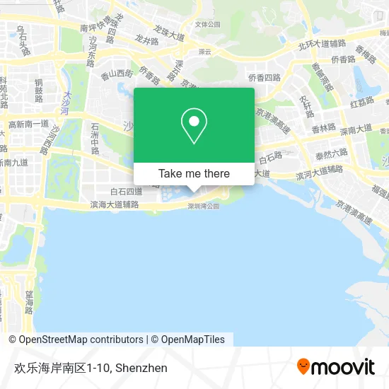 欢乐海岸南区1-10 map